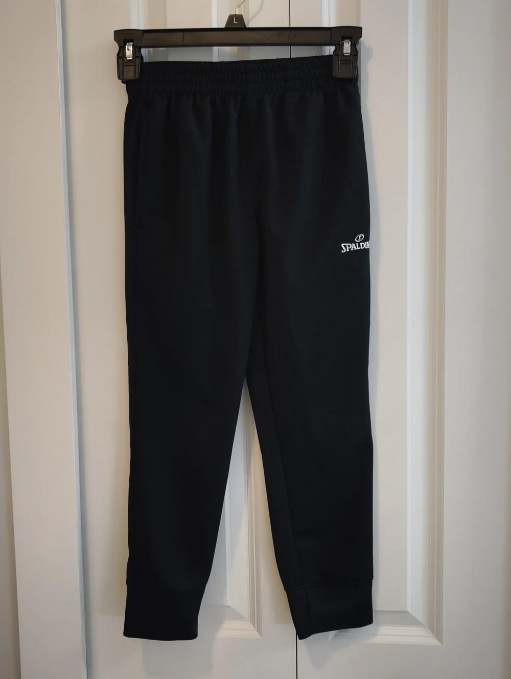 Spalding Youth Black Athletic Jogger Pants